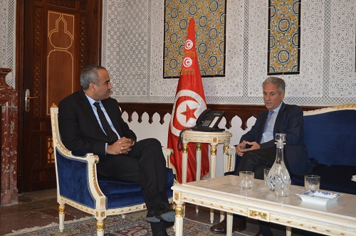 لقاء وزير المالية بسفير ايطاليا