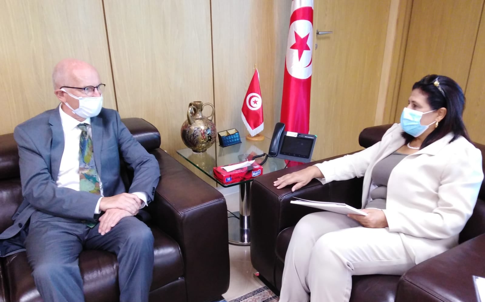 السيدة سهام نمصية تؤكد على أهمية الشراكة الإستراتيجية بين تونس والإتحاد الأوروبي