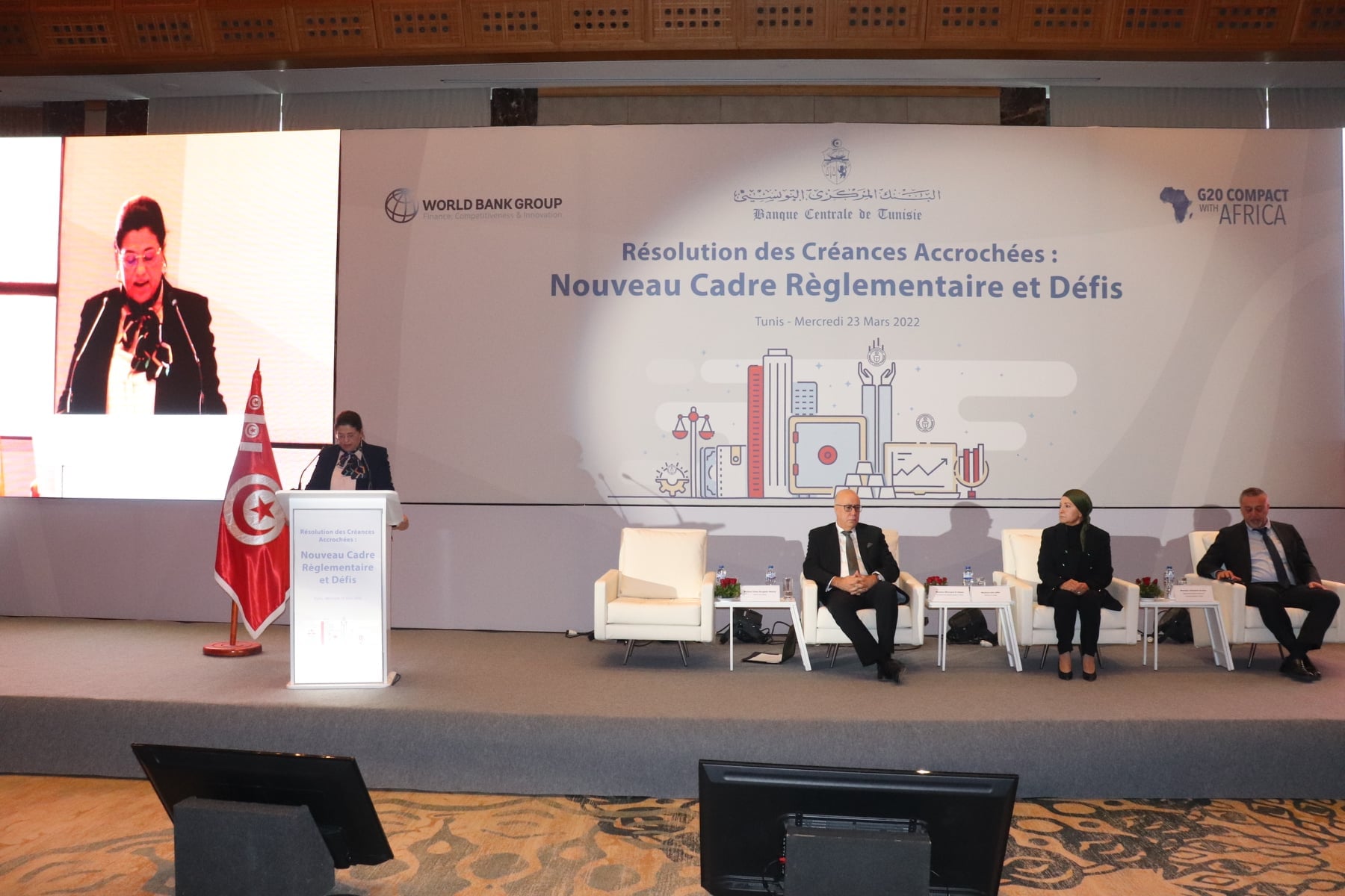 وزيرة الماليّة تشرف على ورشة عمل حول "تسوية القروض المتعثّرة: إطار ترتيبي جديد وتحديات"