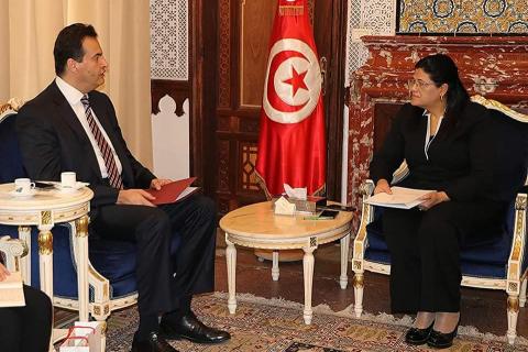  وزيرة المالية تلتقي بسفير تركيا بتونس 