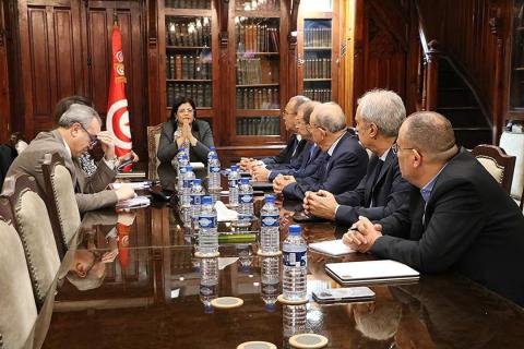 وزيرة الماليّة تلتقي بأعضاء المكتب التنفيذي للاتحاد التونسي للصناعة والتجارة والصناعات التقليديّة
