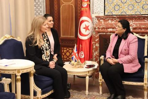 وزيرة الماليّة تلتقي سفيرة المملكة المتّحدة بتونس