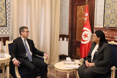 وزيرة المالية تلتقي سفير إيطاليا بتونس