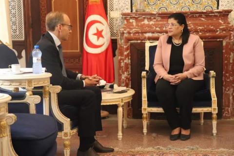 وزيرة الماليّة تلتقي بمدير مكتب البنك الأوروبي للاستثمار بتونس
