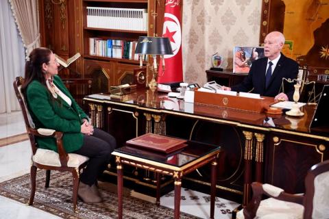 رئيس الجمهورية يلتقي بوزيرة المالية 